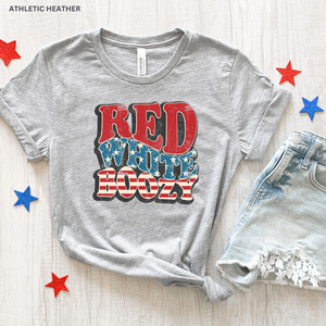Red White Boozy Graphic Tee