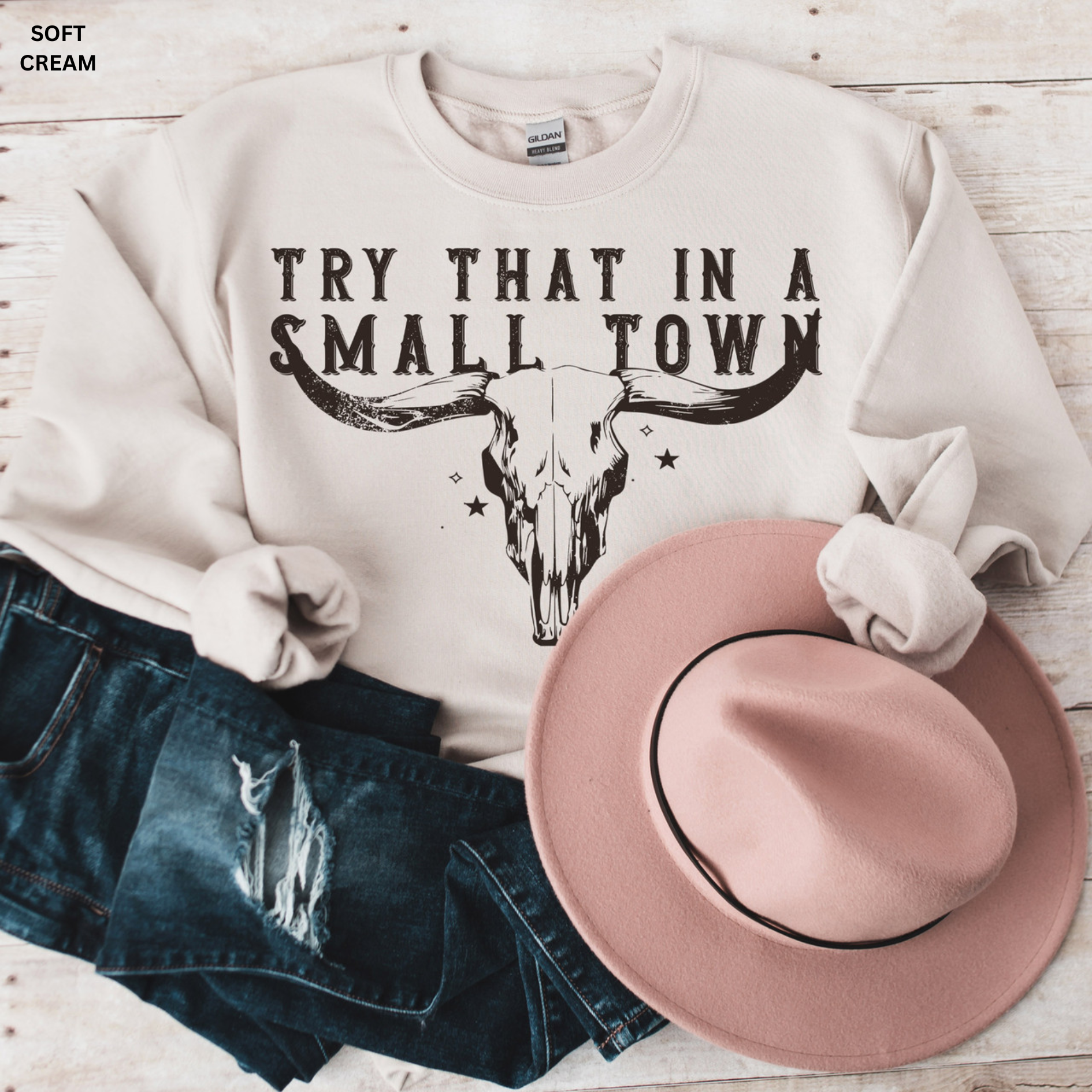 Try That in a Small Town Hoodie Graphic Tee