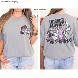 Horror Movies and Chill Graphic Tee