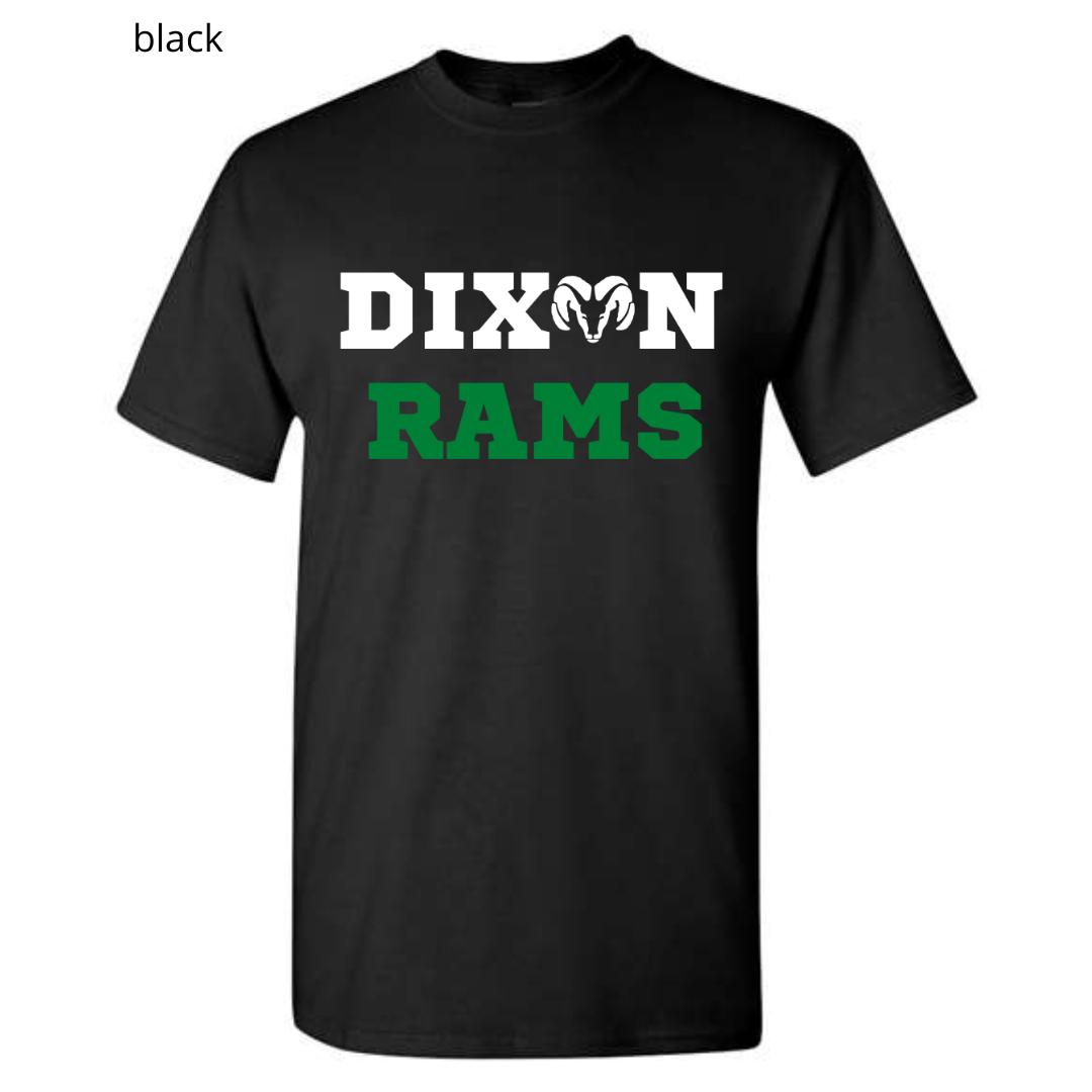 Dixon Rams Block Letters