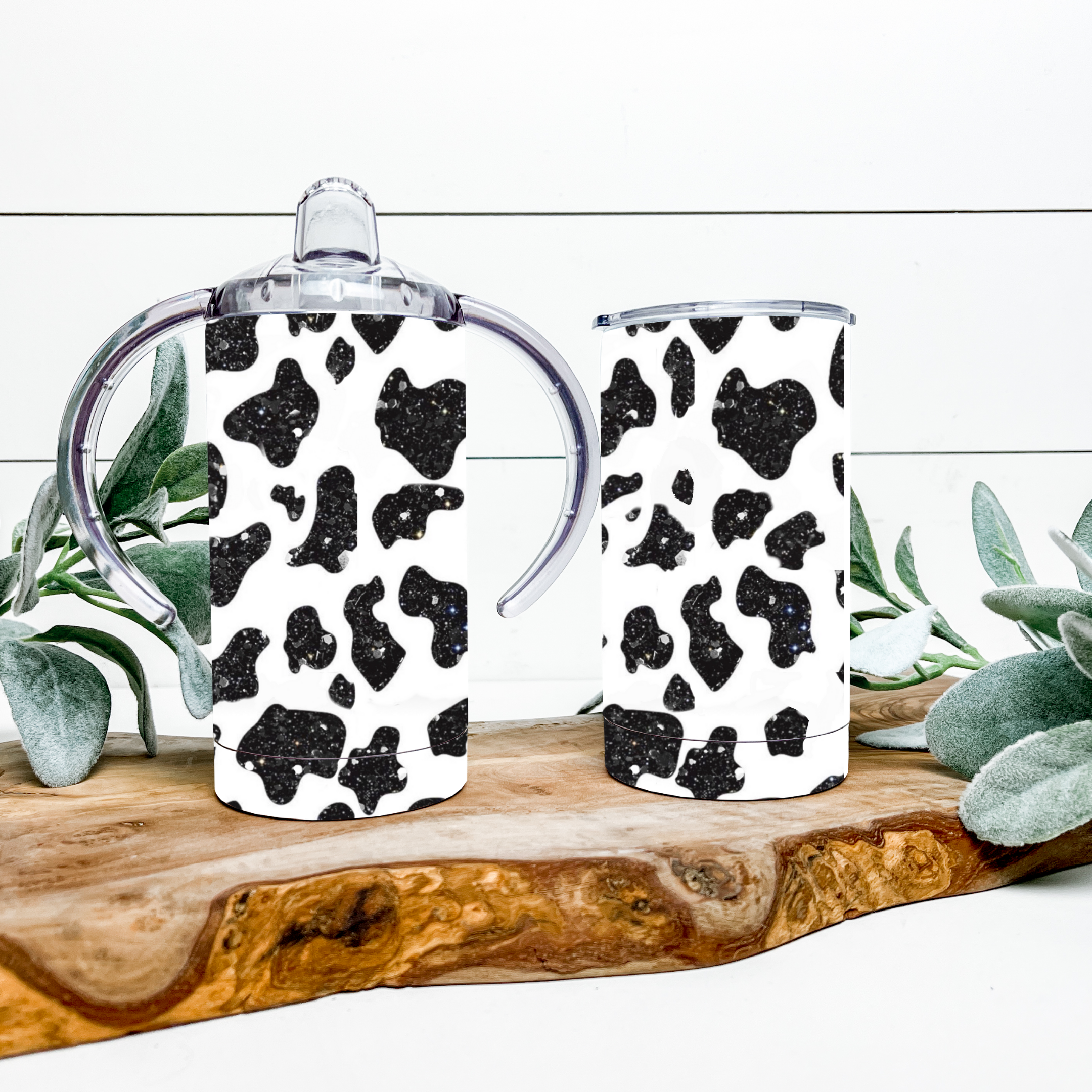 Glitter Cowhide Toddler Cup