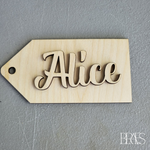 Load image into Gallery viewer, 3D Wood Name Stocking Tags
