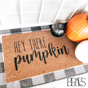 Hey There Pumpkin Coir Doormat
