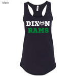 Load image into Gallery viewer, Dixon Rams Block Letters Women&#39;s Tank Top
