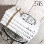 Load image into Gallery viewer, Book Stack - White Distressed
