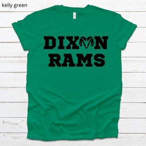 Dixon Rams Block Letters