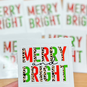 Merry & Bright Sticker